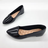 Moleca 5635-816 Pointy Toe Loafer Flat in Black Patent