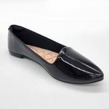 Moleca 5635-816 Pointy Toe Loafer Flat in Black Patent