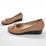 Moleca 5156-805 Low Heel Comfort Flat in Nude