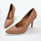 Vizzano 1184-1601 Pointy Toe Pump in Nude Napa