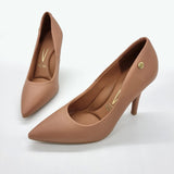 Vizzano 1184-1601 Pointy Toe Pump in Nude Napa