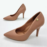 Vizzano 1184-1601 Pointy Toe Pump in Nude Napa