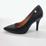 Vizzano 1184-1601 Pointy Toe Pump in Black Napa