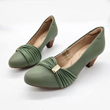 Modare 7005-573 Low Heel Pump in Green Sage