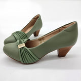 Modare 7005-573 Low Heel Pump in Green Sage