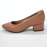 Modare 7340-123 Block Heel Pointy Toe Pump in Nude Napa