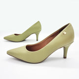 Vizzano 1185-702 Pointy Toe Pump in Moss Green Napa