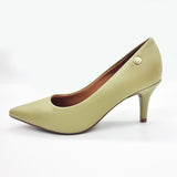 Vizzano 1185-702 Pointy Toe Pump in Moss Green Napa