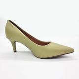 Vizzano 1185-702 Pointy Toe Pump in Moss Green Napa