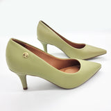 Vizzano 1185-702 Pointy Toe Pump in Moss Green Napa