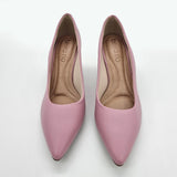 Beira Rio 4241-200 Pointy Toe Block Heel Pump in Rose Napa