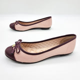 Moleca 5027-1407 Strappy Kitten Heel Pointy Toe Nump in Pink/Wine