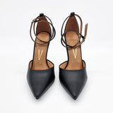 Vizzano 1421-102 Pointy Toe Ankle Strap Pump in Black