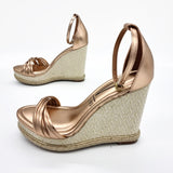 Vizzano 6283-6113 Ankle Strap Wedge Sandal in Rose Gold