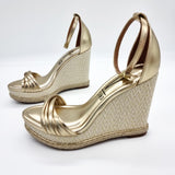 Vizzano 6283-6113 Ankle Strap Wedge Sandal in Golden