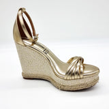 Vizzano 6283-6113 Ankle Strap Wedge Sandal in Golden