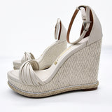 Vizzano 6283-4413 Ankle Strap Wedge Sandal in Off White