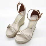 Vizzano 6283-4413 Ankle Strap Wedge Sandal in Off White