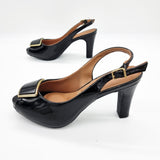 Vizzano 1840-321 Slingback Pump in Black Patent