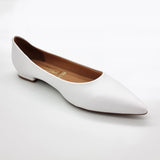 Vizzano 1206-200 Pointy Toe Flat in White Napa