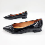 Vizzano 1206-200 Pointy Toe Flat in Black Napa