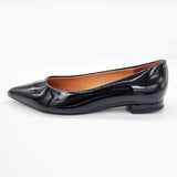 Vizzano 1206-200 Pointy Toe Flat in Black Napa