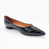 Vizzano 1206-200 Pointy Toe Flat in Black Napa