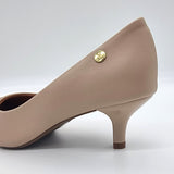 Vizzano 1122-828 Kitten Heel Pointy Toe Pump in Beige Napa