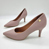 Vizzano 1185-702 Pointy Toe Pump in Taupe Napa