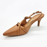 Vizzano 1185-1124 Pointy Toe Slingback Pump in Camel Napa