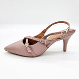 Vizzano 1185-1124 Pointy Toe Slingback Pump in Taupe Napa