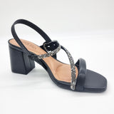 Beira Rio 8436-229 Block Heel Sandal in Black