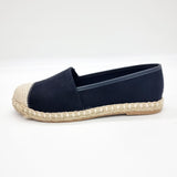 Moleca 5801-101 Round Toe Espadrille Flat in Black