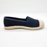 Moleca 5801-101 Round Toe Espadrille Flat in Black