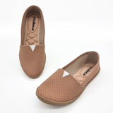 Moleca 5287-200 Slip-on Flat in Nude