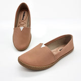 Moleca 5287-200 Canvas Flat in Nude