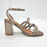 Vizzano 6409-217 Block Heel Sandal in Titanium