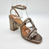 Vizzano 6409-217 Block Heel Sandal in Titanium