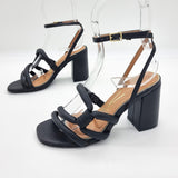 Vizzano 6409-217 Block Heel Sandal in Black