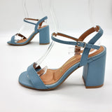 Vizzano 6409-208 Block Heel Sandal in Turquoise