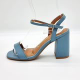 Vizzano 6409-208 Block Heel Sandal in Turquoise