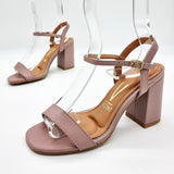 Vizzano 6409-208 Block Heel Sandal in Taupe