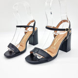 Vizzano 6409-208 Block Heel Sandal in Black