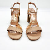 Vizzano 6409-208 Block Heel Sandal in Beige