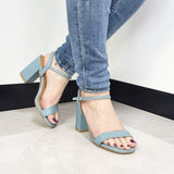 Vizzano 6409-208 Block Heel Sandal in Turquoise