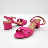 Vizzano 6291-927 Block Heel Sandal in Pink Napa