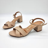 Vizzano 6291-927 Block Heel Sandal in Beige Napa