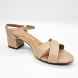 Vizzano 6291-927 Block Heel Sandal in Beige Napa