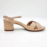 Vizzano 6291-927 Block Heel Sandal in Beige Napa