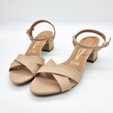 Vizzano 6291-927 Block Heel Sandal in Beige Napa